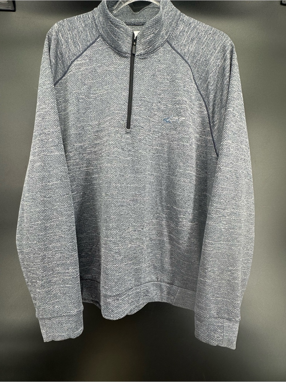 Greg‎ Norman 1/4 Quarter Zip Pullover Golf Sweatshirt Size XL Heather Grey